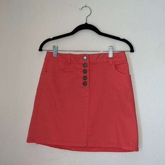 Copper Key Dresses & Skirts - NWT- Copper key skirt - denim skirt - size 7 juniors - coral
